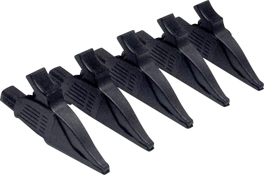 Chauvin Arnoux P01102099 Krokodilklemme Stecker 4 mm CAT III, CAT IV Schwarz