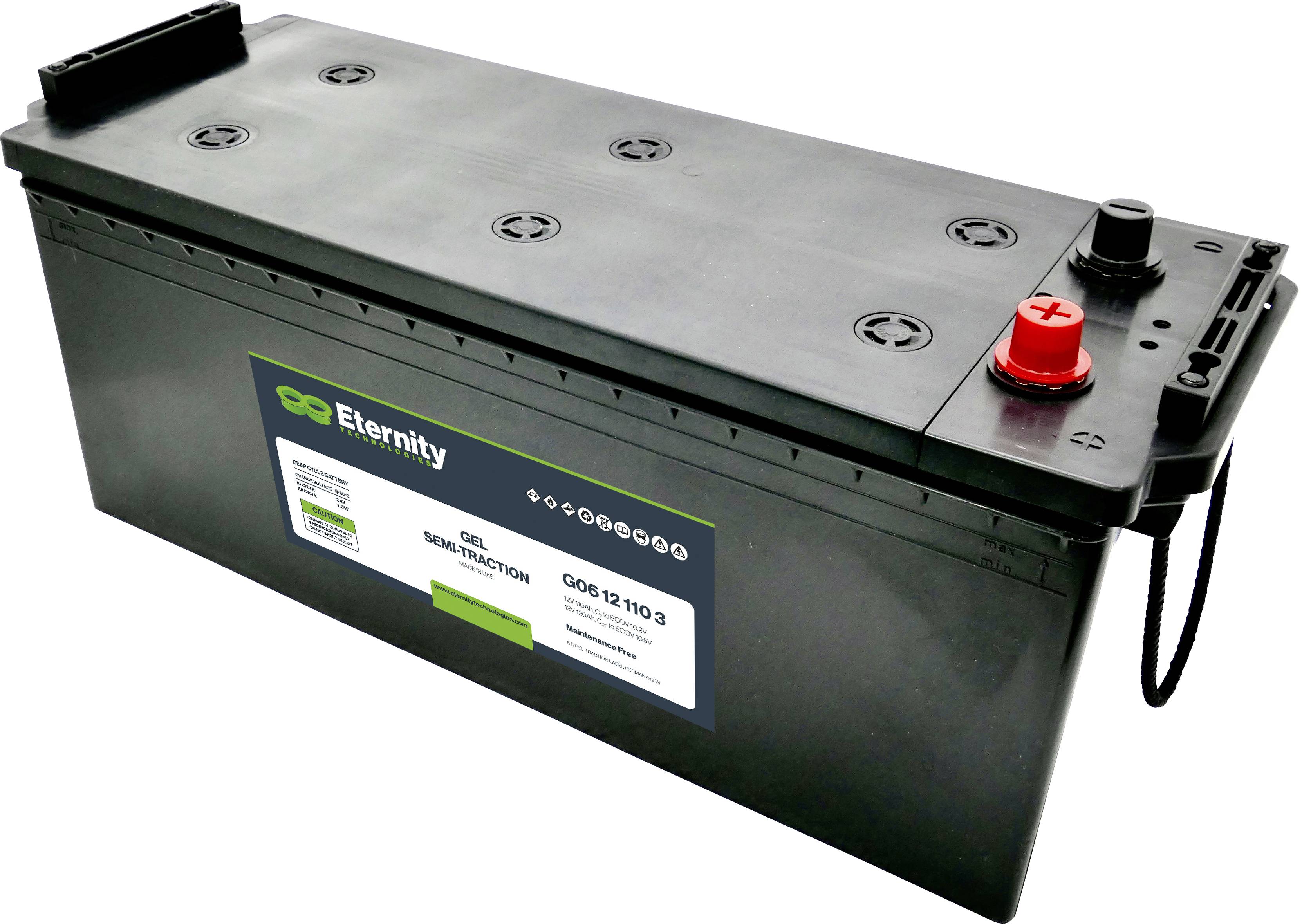 Eternity Traction G06 12 110 3 Bleiakku 12V 110Ah Blei-Gel (B x H x T) 513 x 217 x 189mm Konuspol