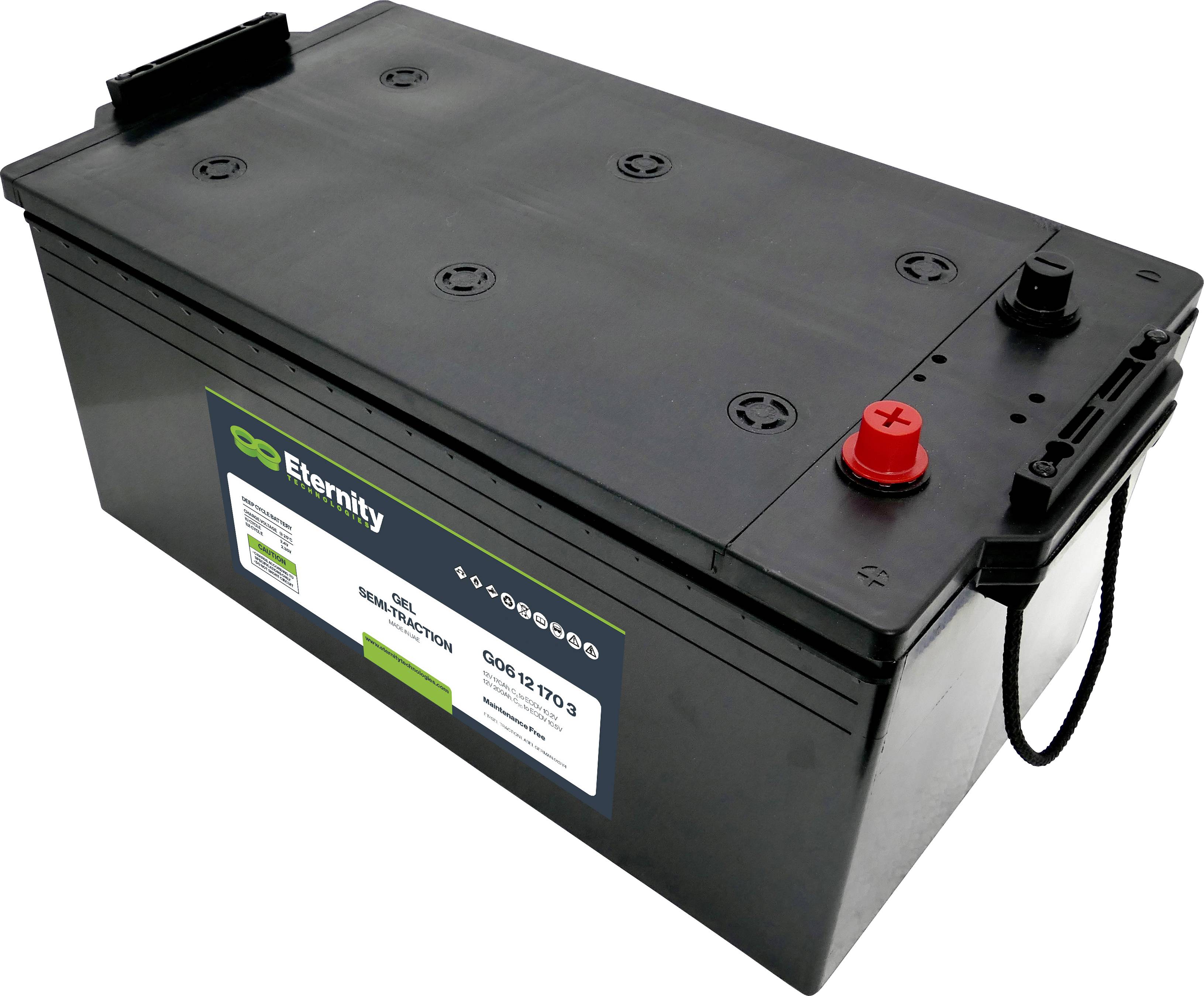 Eternity Traction G06 12 170 3 Bleiakku 12V 170Ah Blei-Gel (B x H x T) 518 x 238 x 274mm Konuspol