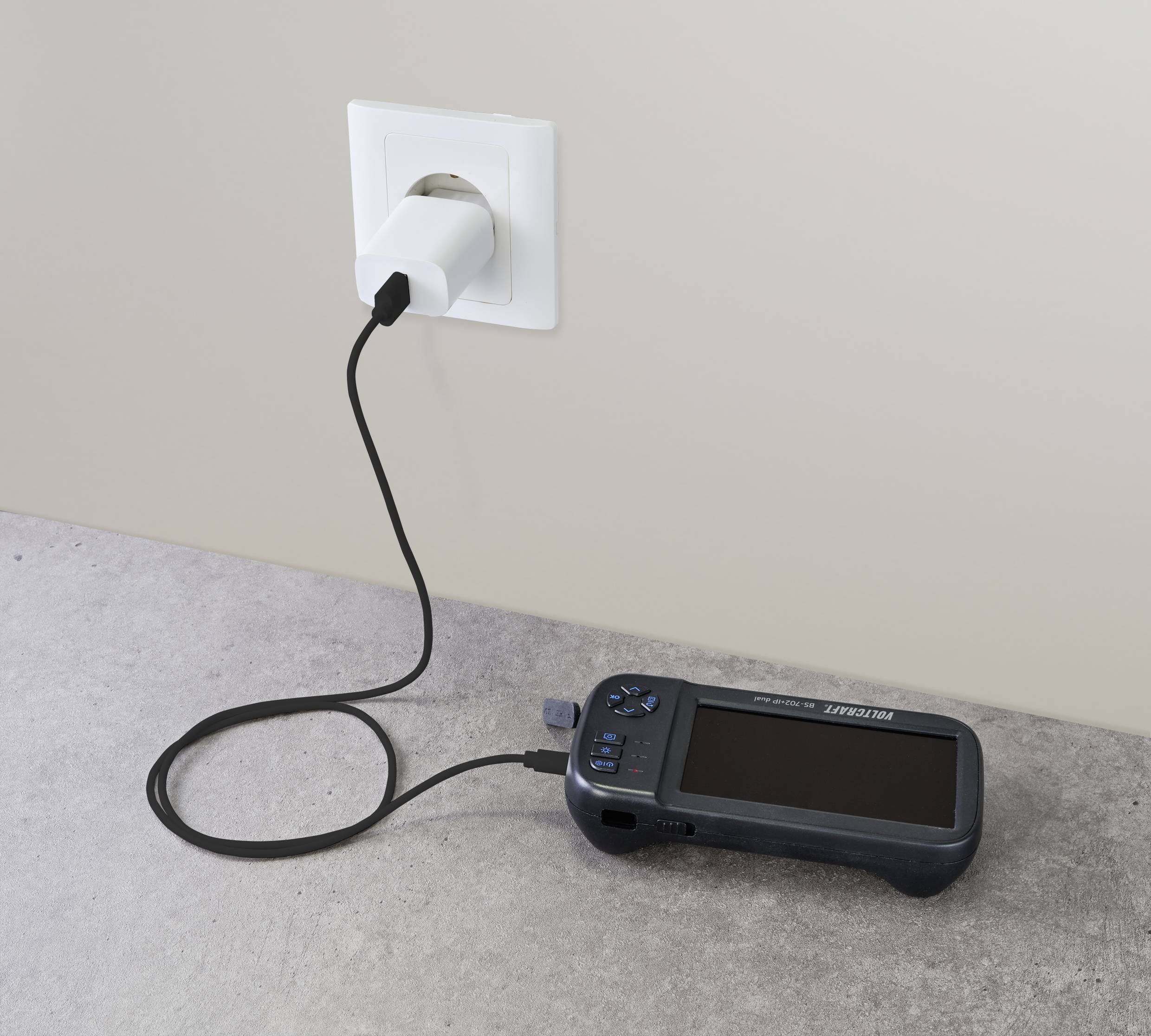 VOLTCRAFT BS-702SE+IP dual lens (2 Kameras) Endoskop Sonden-Ø: 8mm Sonden-Länge: 5m