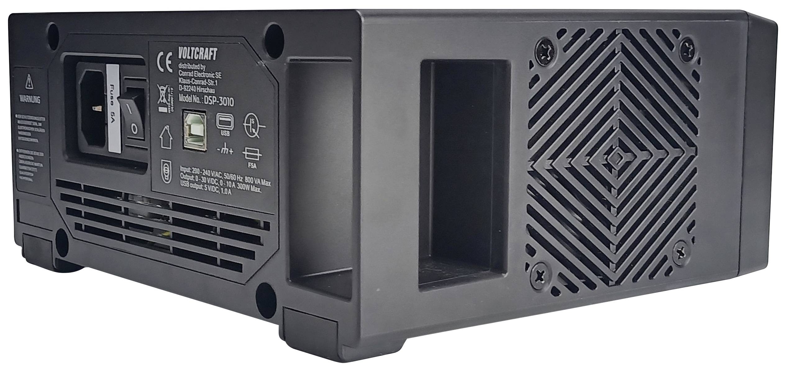 VOLTCRAFT DSP-3010 Labornetzgerät, einstellbar 0 - 30V 0 - 10A 300W USB 2.0 Buchse A fernsteuerbar Anzahl Ausgänge 1 x