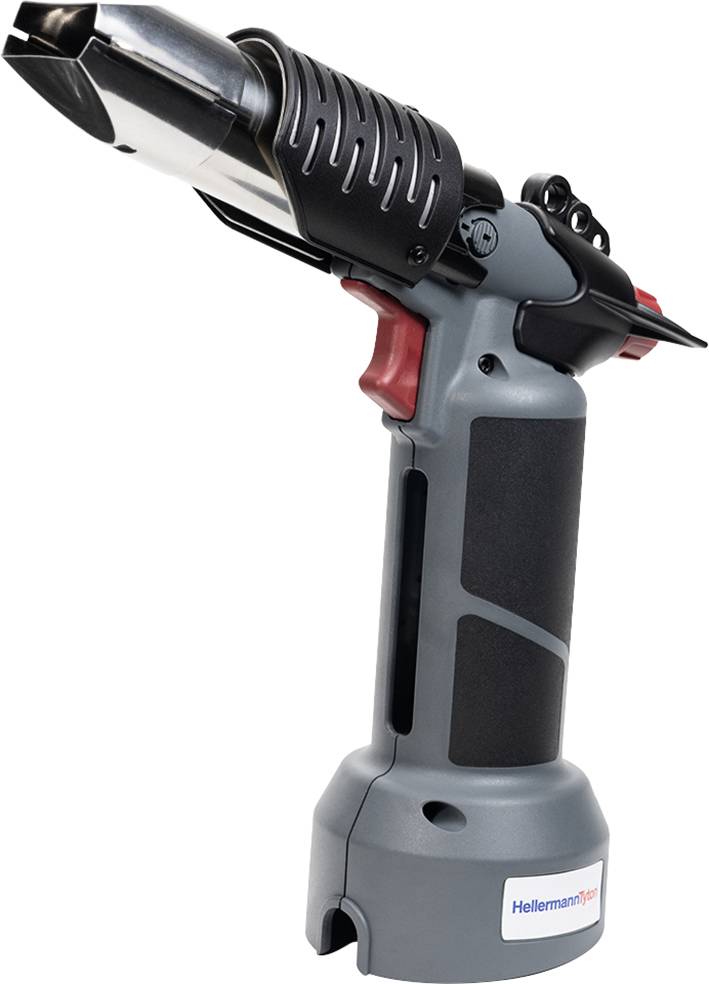 HellermannTyton 391-90010 CHG900-PA-GY Gas-Heißluftgebläse inkl. Gaskartusche 520W