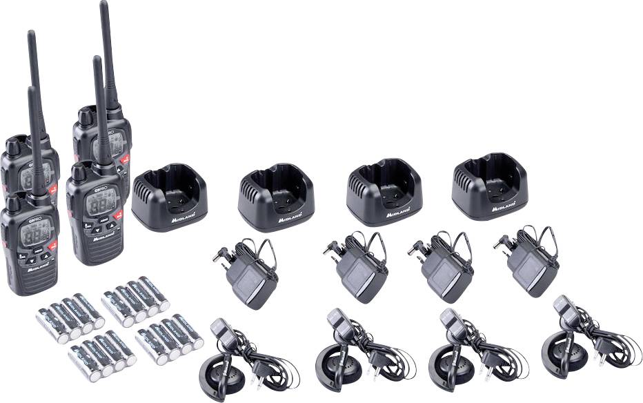 Midland G9 Pro 4er Kofferset C1385.05 PMR-Funkgerät