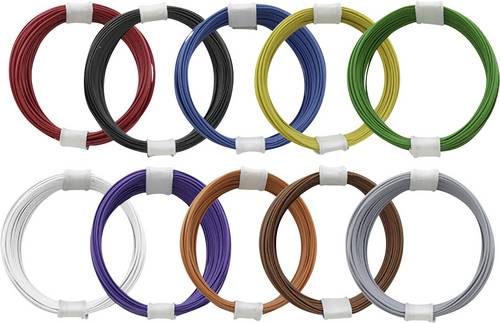 Donau Elektronik 110-MIX Litze 1 x 0.04mm² Mehrfarbig 1 Set