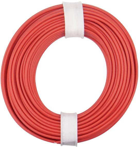 Donau Elektronik 125-010 Litze 1 x 0.25mm² Rot 10m