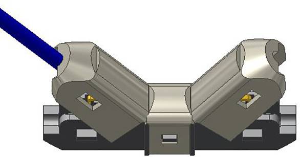 Donau Elektronik HD05 HD05 Durchgangsklemme flexibel: 0.20-0.50mm² starr: 0.20-0.50mm² Grau
