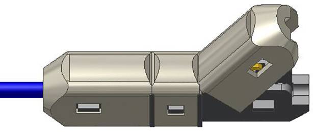 Donau Elektronik HD05 HD05 Durchgangsklemme flexibel: 0.20-0.50mm² starr: 0.20-0.50mm² Grau