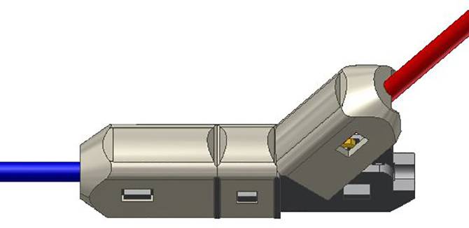 Donau Elektronik HD05 HD05 Durchgangsklemme flexibel: 0.20-0.50mm² starr: 0.20-0.50mm² Grau