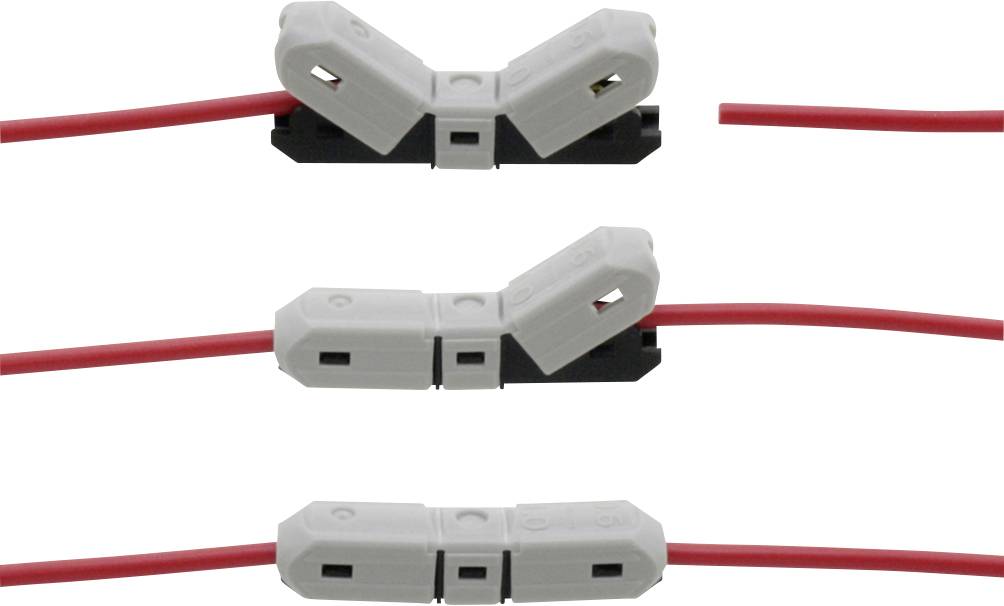 Donau Elektronik HD05 HD05 Durchgangsklemme flexibel: 0.20-0.50mm² starr: 0.20-0.50mm² Grau