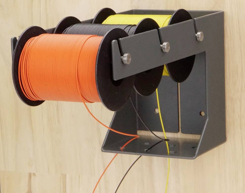 Donau Elektronik Kabelabroller mit 4 Spulenhalter KA6-90 1St.