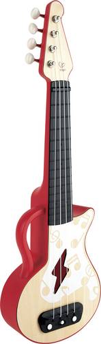 Hape Minigitarre Elektrische Lern-Ukulele, Rot