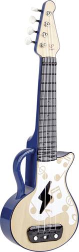 Hape Minigitarre Elektrische Lern-Ukulele, blau