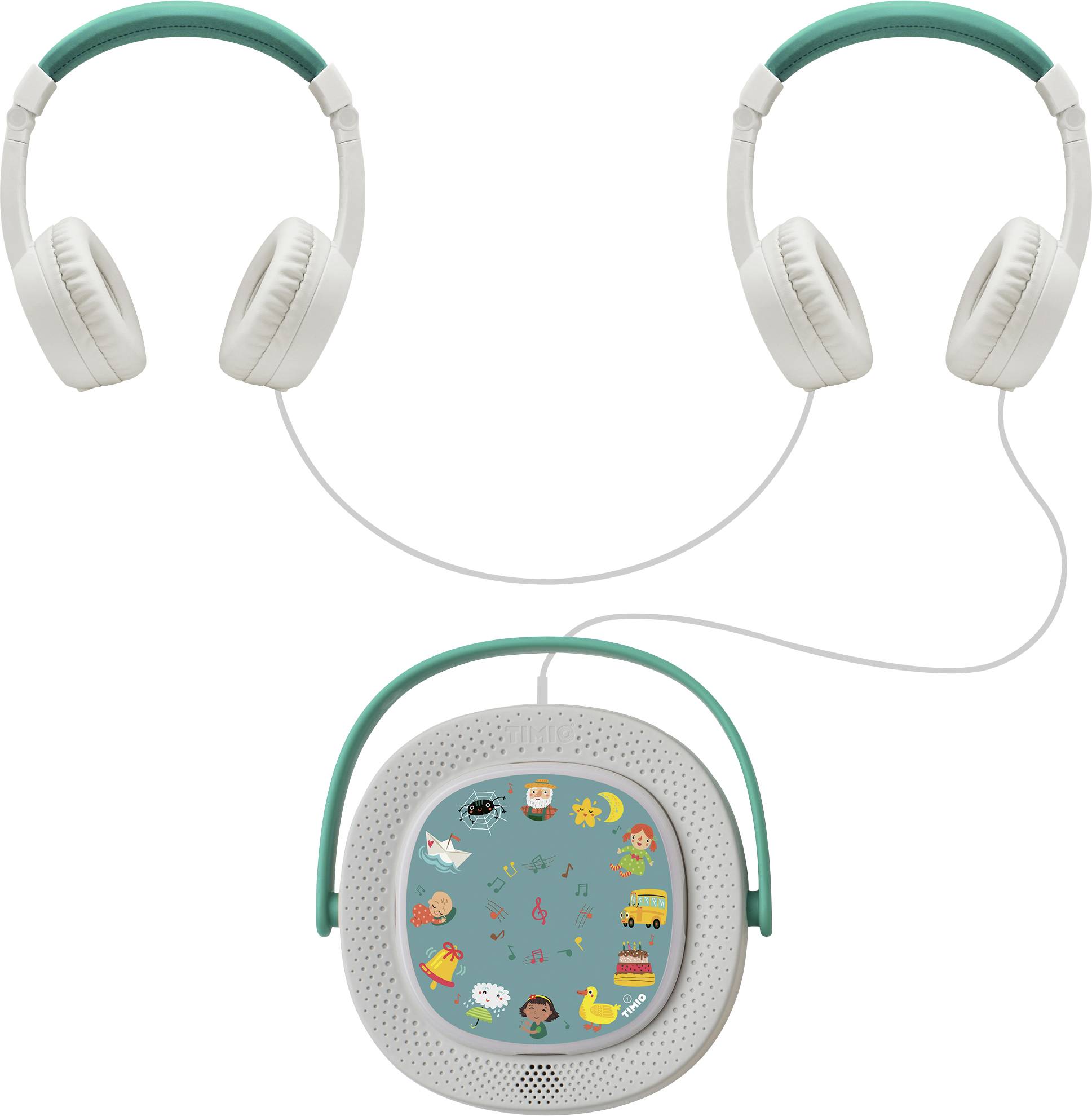 Timio TIMIO Kinder-Kopfhörer On Ear Kopfhörer kabelgebunden Weiß Kinder