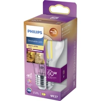 Philips LED 871951432383400 LED EEK D (A - G) E27 Glühlampenform 6W = 60W Warmweiß (Ø x L) 60mm x 104mm 1St. Philips LED 871951432383400 LED EEK D (A - G) E27 Glühlampenform 6W = 60W Warmweiß (Ø x L) 60mm x 104mm 1St.