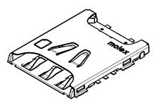 Molex SIM-Karten-Slot Polzahl Gesamt 6 Rastermaß: 2.54mm 1042240820 Tape on Full reel