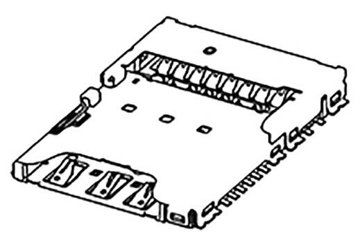Illustration eines SD-Kartensteckplatzes, der das Gehäuse und die Kontakte zur Aufnahme einer SD-Karte zeigt.