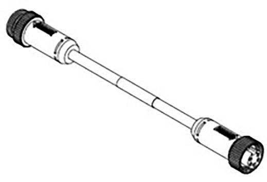Zeichnung eines linearen Kolbenmotors mit zwei Endkappen und einem länglichen Mittelteil.