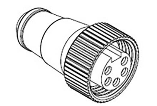 Zeichnung eines fünffach-Steckeradapters, zylindrische Form mit geriffelten Enden.