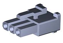 Molex Buchsengehäuse-Kabel Polzahl Gesamt 3 Rastermaß: 4.8mm 15311032 Bag