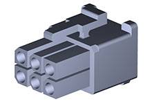 Molex Buchsengehäuse-Kabel Polzahl Gesamt 6 Rastermaß: 4.8mm 15311062 Bag