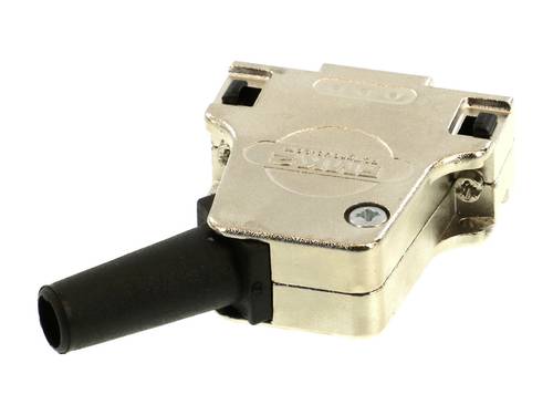 Molex 1731110061 FCT Metal Backshell for D-Sub Connector, Shell Size 2, 45° Angle Large Diameter Ca