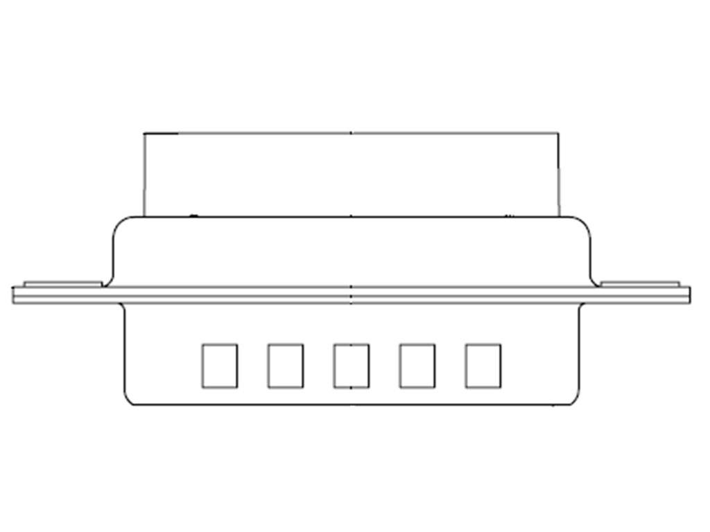 Molex 1731130021 D-SUB Stecker Polzahl: 44 Crimpen