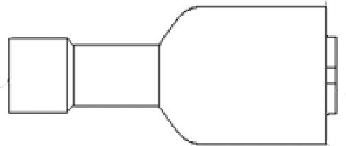 Molex 190130029 Flachsteckhülse inkl. Crimphülse Steckbreite: 6.35mm Steckdicke: 0.81mm Vollisoliert Blau Bag