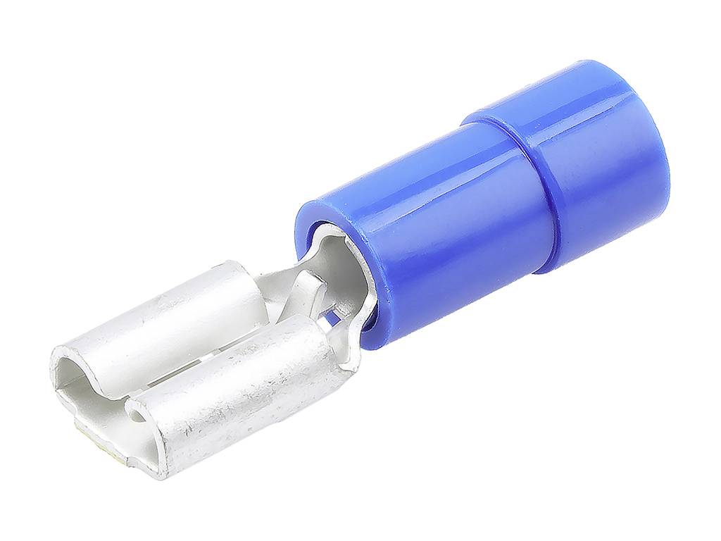 Molex 190170031 Flachsteckhülse inkl. Crimphülse Steckbreite: 4.75mm Steckdicke: 0.51mm Teilisoliert Blau Bag