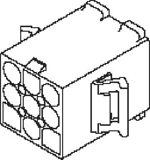 Molex Buchsengehäuse-Kabel Polzahl Gesamt 6 Rastermaß: 6.7mm 19092068 Bag