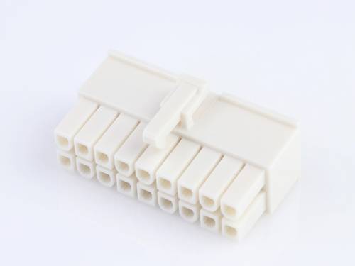 Molex Buchsengehäuse-Kabel Polzahl Gesamt 18 Rastermaß: 4.2 mm 39012185 Bag