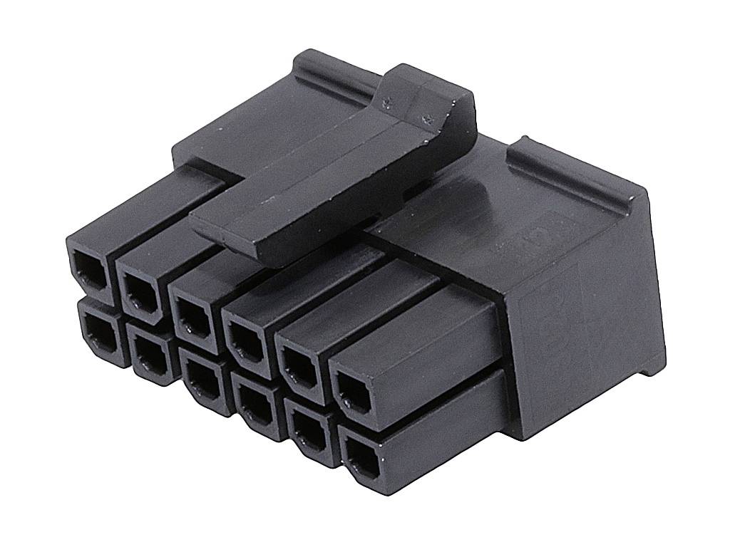 Molex Buchsengehäuse-Kabel Polzahl Gesamt 12 Rastermaß: 3 mm 430251208 Bag