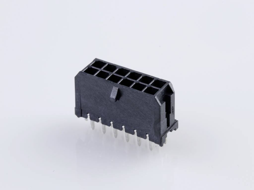 Molex Einbau-Stiftleiste (Standard) Polzahl Gesamt 12 Rastermaß: 3 mm 430451224 Tray