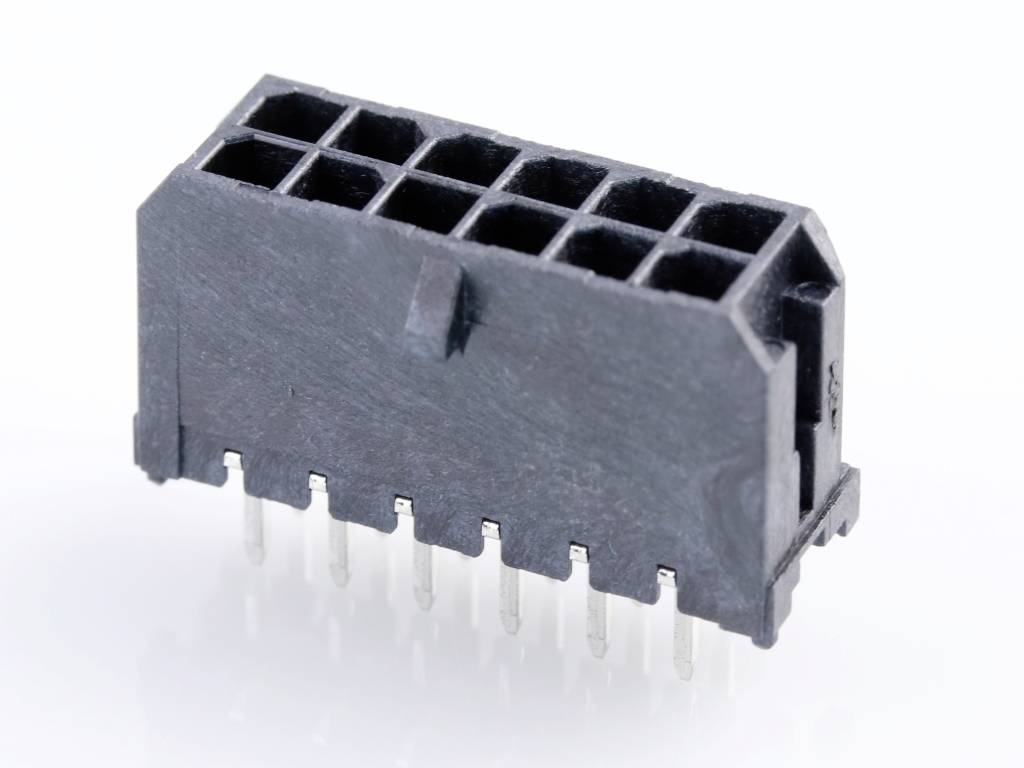 Molex Einbau-Stiftleiste (Standard) Polzahl Gesamt 12 Rastermaß: 3mm 430451228 Tray