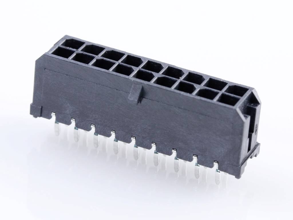 Molex Einbau-Stiftleiste (Standard) Polzahl Gesamt 18 Rastermaß: 3mm 430451812 Tray
