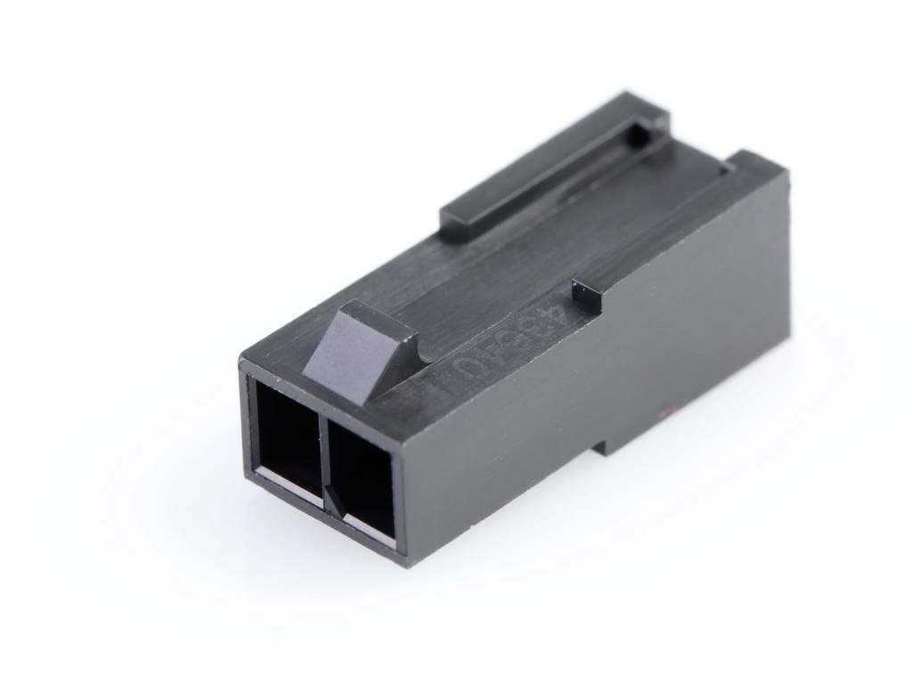 Molex Buchsengehäuse-Kabel Polzahl Gesamt 2 Rastermaß: 3 mm 436400201 Bag