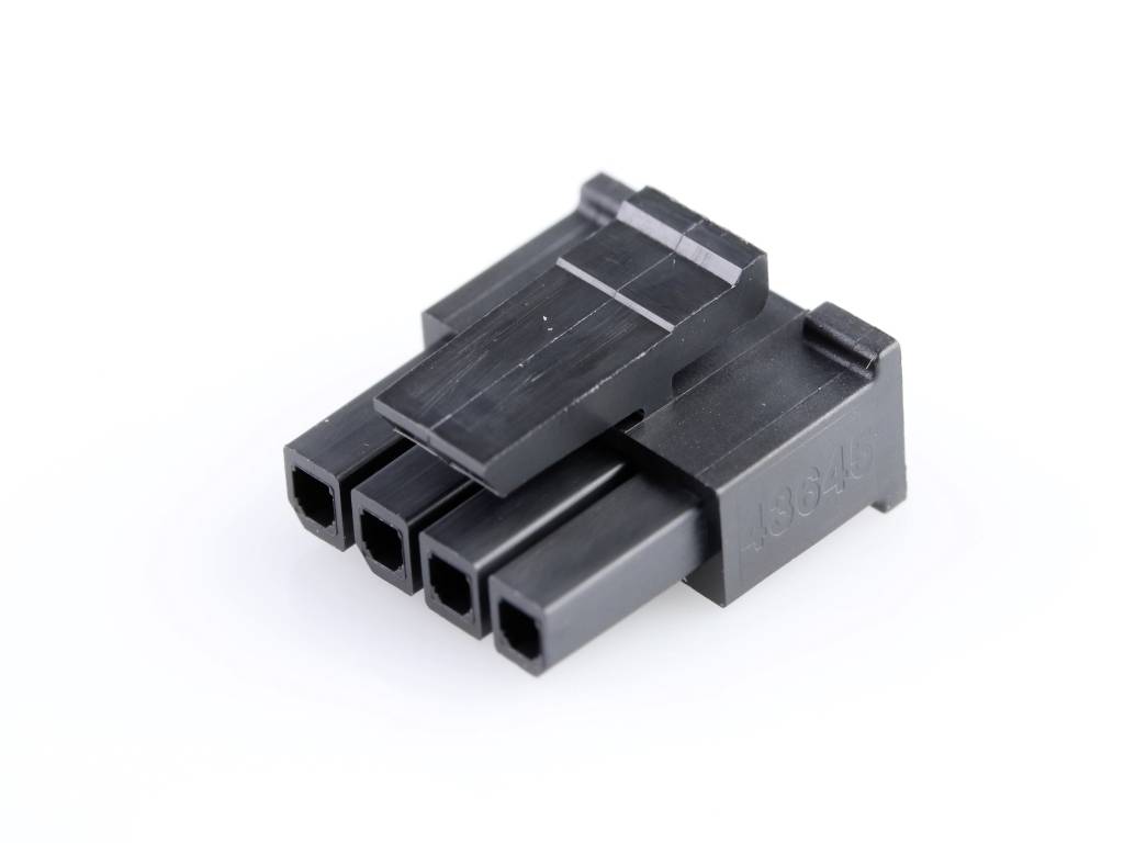 Molex Buchsengehäuse-Kabel Polzahl Gesamt 4 Rastermaß: 3 mm 436450408 Bag