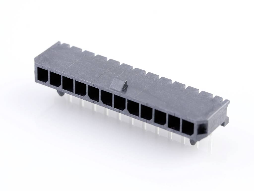 Molex Einbau-Stiftleiste (Standard) Polzahl Gesamt 12 Rastermaß: 3mm 436501200 Tray