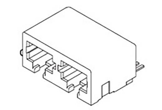 Skizze eines RJ45-Doppelanschlusses, wie er in Netzwerkgeräten verwendet wird, zeigt zwei nebeneinander liegende Ethernet-Ports.