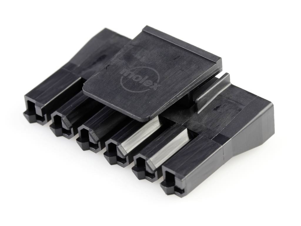 Molex Buchsengehäuse-Kabel Polzahl Gesamt 6 Rastermaß: 7.5mm 444412006 Bag