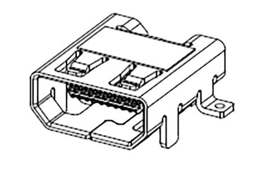 Molex 46765-2301 HDMI-Steckverbinder Buchse Polzahl: 19 Tape on Mini reel