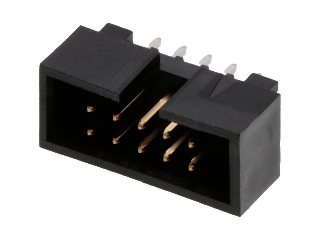 Molex 702461004 Stiftleiste Rastermaß: 2.54 mm Polzahl Gesamt: 10 Anzahl Reihen: 2 Tray