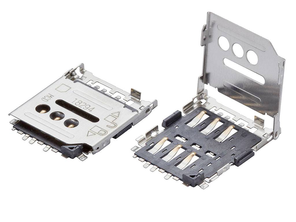 Molex SIM-Karten-Slot Polzahl Gesamt 6 Rastermaß: 2.54mm 788000001 Tape on Full reel