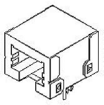 Molex Cat 5-7 Mod Jack/Plu 855055002 Buchse Schwarz