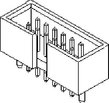 Molex 87834061iftleiste Rastermaß: 2.54mm Polzahl Gesamt: 6 Anzahl Reihen: 2 Tray