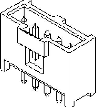 Molex Einbau-Stiftleiste (Standard) Polzahl Gesamt 5 Rastermaß: 2.54mm 901361105 Tray