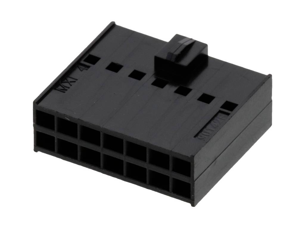 Molex Buchsengehäuse-Kabel Polzahl Gesamt 14 Rastermaß: 2.54mm 901420014 Bag