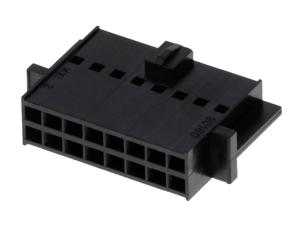 Molex Buchsengehäuse-Kabel Polzahl Gesamt 16 Rastermaß: 2.54mm 901600116 Bag