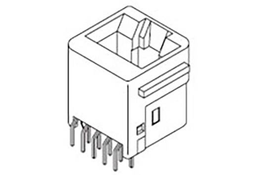 Molex Cat 3 Mod Jack/Plug 955522887 Buchse Schwarz