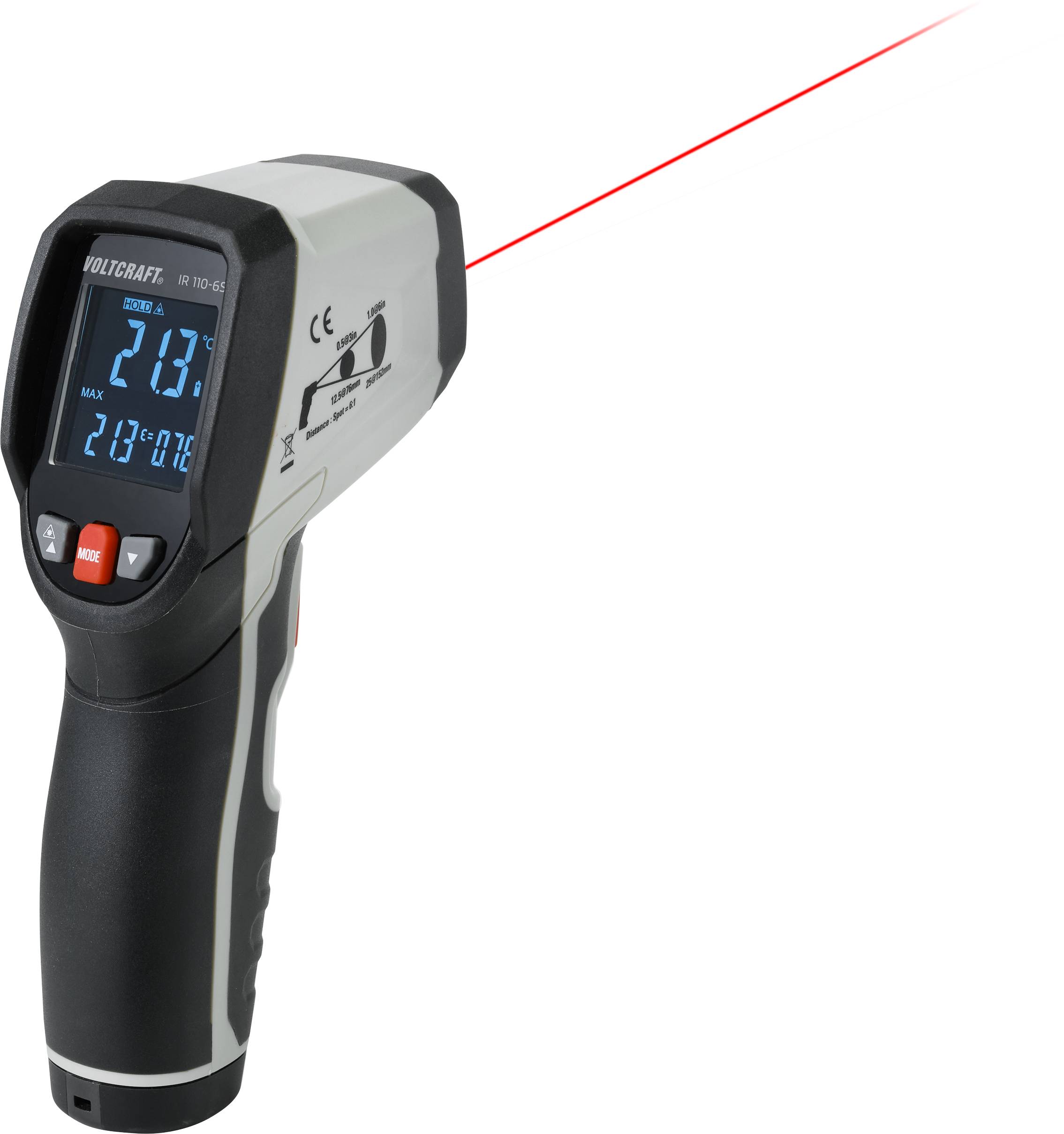 VOLTCRAFT IR110-6S Infrarot-Präzisions-Thermometer Optik 6:1 0 - 110°C