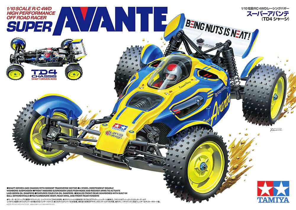 Tamiya Super Avante 1:10 RC Modellauto Elektro Buggy Allradantrieb (4WD)